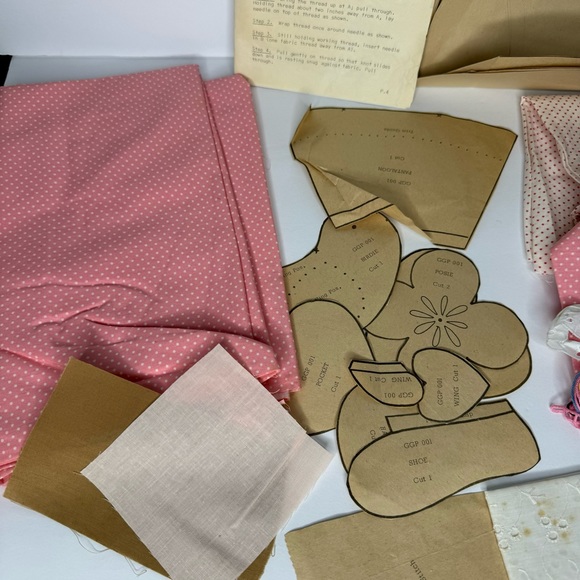 VIP Crafts The Gingham Goose Amy Sue Sunbonnet 1979 Quilt Kit #001 Rare - Opened - Picture 10 of 14